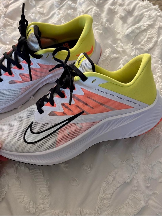 Nike Shoes - Nike Women's Running Shoes - White/Coral/Neon Yellow